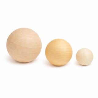 Holzkugeln seriengefertigt Buche feingeschliffen ohne Bohrung Ø40mm 100 Stück