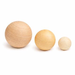 Holzkugeln einzelgefertigt Eiche Ø50mm 10 Stück