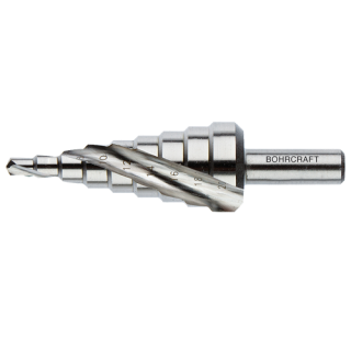 Bohrcraft Spiralnut Stufenbohrer HSS in Metallkassette 3-tlg. Gr. 1 / 2A / 3A / STB3-S 4,0-30,0mm
