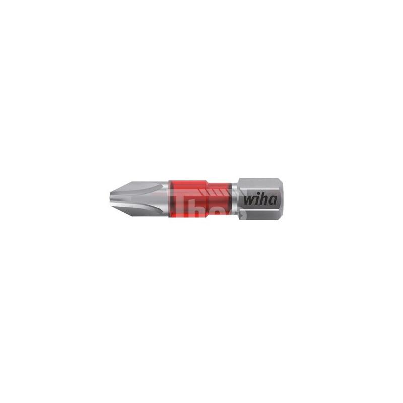 Wiha Bit MaxxTor 29er® Mit Torsionszone – Für Impact-Schrauber, Sechskant 1/4“, 6,0 Mm, Rot