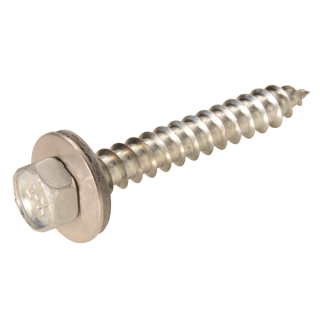 Fassadenschrauben Spitze END Scheibe Edelstahl A2 E-X 16 A 6,5x280 100 Stück