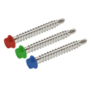 Bohrschrauben END Scheibe Edelstahl A2 E-X BOHR RS 16 6,5x100 100 Stück