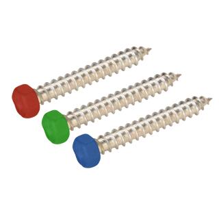 Fassadenschrauben Spitze END Farbwunsch Edelstahl A2 E-X 6,5x70 100 Stck