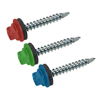 Bohrschrauben END Farbwunsch Scheibe Edelstahl A2 E-X BOHR RS 14 4,8x35 100 Stück