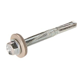 Bohrschrauben END Farbwunsch Scheibe Edelstahl A2 E-X BOHR 5 16 5,5x50 100 Stck