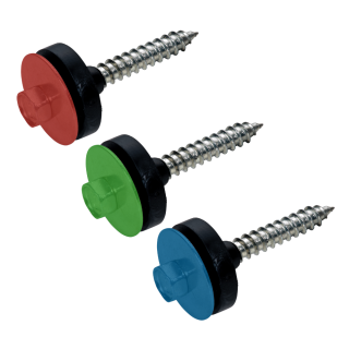 Fassadenschrauben Spitze Pilzdichtung END Farbwunsch Edelstahl A2 E-X PD A 6,5x85 100 Stück