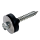 Fassadenschrauben Spitze Pilzdichtung END Farbwunsch Edelstahl A2 E-X PD A 6,5x260 100 Stück