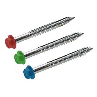Fassadenschrauben Schneidkerbe END Farbwunsch Scheibe E-VS 16 A 6,5x25 S,P 100 Stck