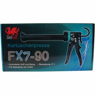 Kartuschenpresse Irion FX7-90 Zahnstange 310ml schwarz/türkis