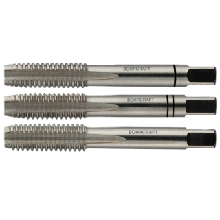Bohrcraft Handgewindebohrer DIN 352 HSS-G, M 3-teilig M 9x63mm