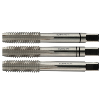 Bohrcraft Handgewindebohrer ähnl. DIN 352 HSS-G, BSW W 1/8Zollx40 / 3-teilig