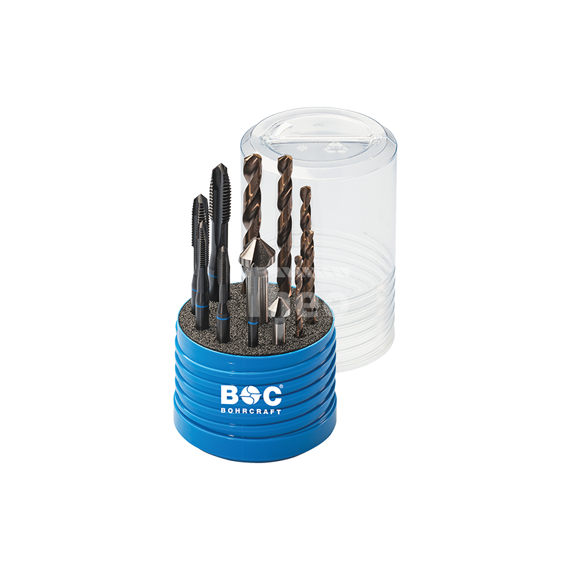 Bohrcraft 41440300500 maska gängborr Blauring DIN 371 HSS-E VAP M 5 Form B Split-Pack