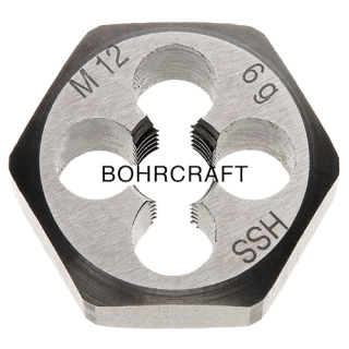 Sechskant Schneidmuttern DIN 382 HSS-G M Bohrcraft