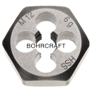 Bohrcraft Sechskant Schneidmuttern DIN 382 HSS-G M 10 1...
