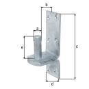 Kloben GAH auf Platte DII-Haken feuerverzinkt zum Aufschrauben Ø20/189x60 1 Stück