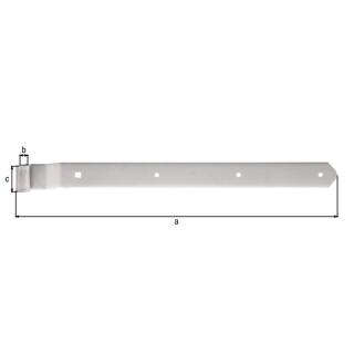 Ladenband gekröpft Edelstahl Abschluss abgerundet 500 Ø13...