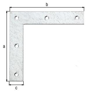 Eckwinkel GAH sendzimirverzinkt 160x160x30 1 Stück