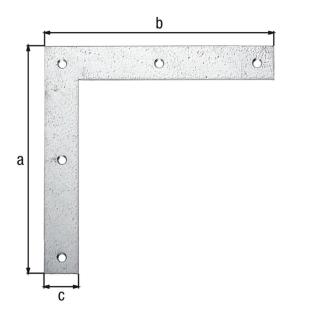 Eckwinkel GAH sendzimirverzinkt 200x200x30 1 Stück