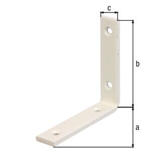 Balkenwinkel zinkphosphatiert weiß GAH