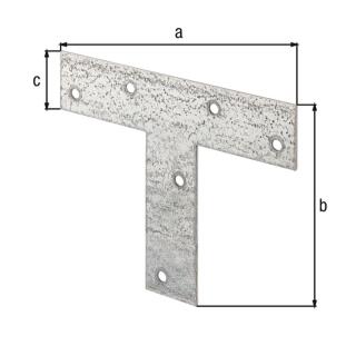 Flachverbinder GAH sendzimirverzinkt 140x110x30 1 Stück