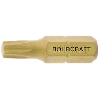 Bohrcraft Schrauber-Bits 1/4Zoll für Torx-Schrauben TiN TX30x25mm 100 Stück