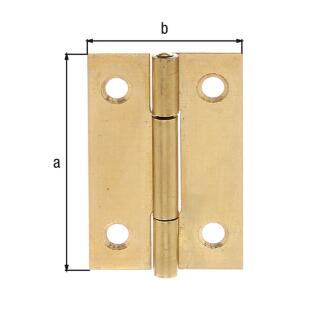 Scharnier GAH Messing 40x26x1 1 Stück