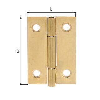 Scharnier GAH Messing 40x26x1 1 Stück