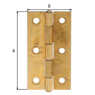 Scharnier GAH Messing 64x34x1 1 Stück