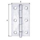 Scharnier GAH Edelstahl 60x34x1,50 1 Stück