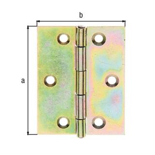 Scharnier gelb verzinkt GAH