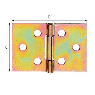 Scharnier gelb verzinkt GAH
