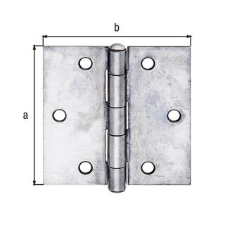 Scharnier GAH Edelstahl 60x60x1,5 1 Stück