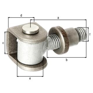 Torband verstellbar um 15mm roh zum Aufschrauben GAH