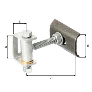 Torband für 180° Öffnung verstellbar zum Aufschrauben GAH