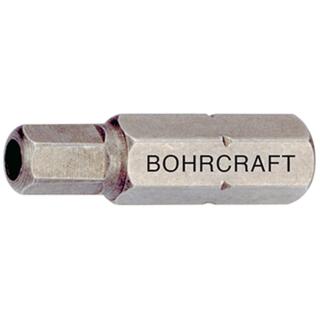 Bohrcraft Schrauber-Bits 1/4Zoll m. Loch für Innensechsk.-Schr. SW 6x25mm 100 Stück