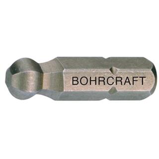Bohrcraft Kugelkopf-Bits 1/4Zoll für Innensechskant-Schrauben SW 3x25mm 100 Stück