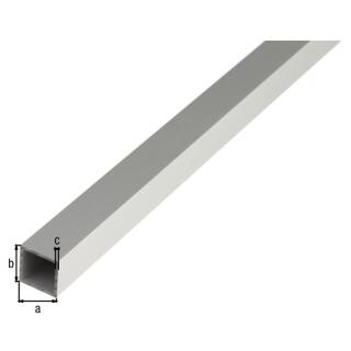 Vierkantrohr GAH Alu silberfarbig eloxiert 20x20x1,5/1m 1 Stück