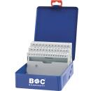 Bohrcraft Metall-Kassette blau M 591 leer 50-teilig für...