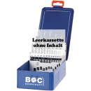 Bohrcraft Industrie-Kunststoffbox dunkelblau KR 10 leer für 19 HSS-Spiralbohrer DIN 338