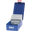 Bohrcraft Industrie-Kunststoffbox dunkelblau KR 13 leer für 25 HSS-Spiralbohrer DIN 338