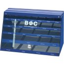 Bohrcraft Industrie-Kunststoffbox dunkelblau KR 601 leer für 41 HSS-Spiralbohrer DIN 338