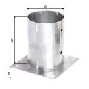 Aufschraubhülse GAH feuerverzinkt zum Aufschrauben Ø101 1 Stück