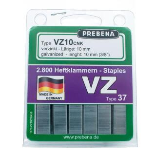 Heftklammern im Blister verzinkt Prebena VZ10CNK-B 2800 Stück