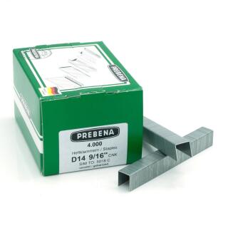 Heftklammern verzinkt Prebena D14CNK 4000 Stück