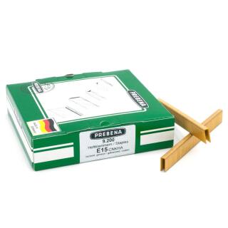 Heftklammern verzinkt geharzt Prebena E15CNKHA 9200 Stück