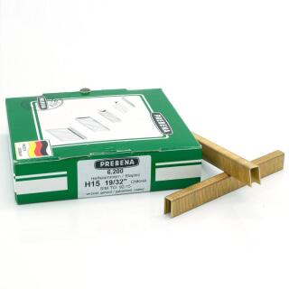 Heftklammern verzinkt geharzt Prebena H15CNKHA 6200 Stück