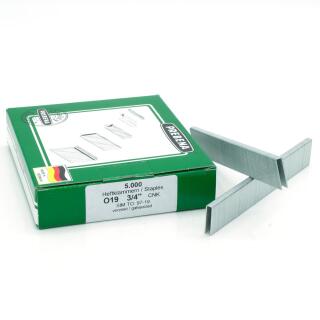 Heftklammern verzinkt Prebena O19CNK 5000 Stück