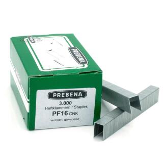 Heftklammern verzinkt Prebena PF16CNK 3000 Stück