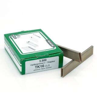 Heftklammern verbronzter Stahl Prebena TK16CLS 3500 Stück