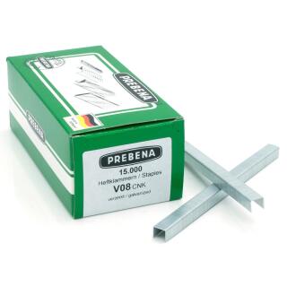 Heftklammern verzinkt Prebena V08CNK 15000 Stück
